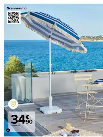 Carrefour Parasol frange offre