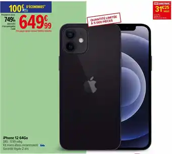 Carrefour Iphone 12 64go offre