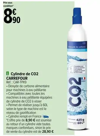 Carrefour Cylindre de co2 carrefour offre