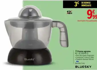 Carrefour Presse-agrumes bluesky offre