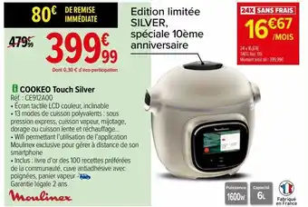 Cookeo touch silver moulinex