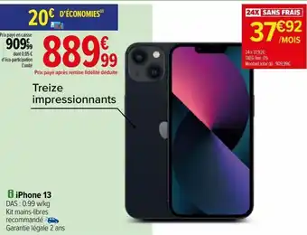 Carrefour Iphone 13 offre