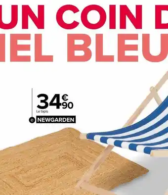 Carrefour Tapis rectangulaire jute offre