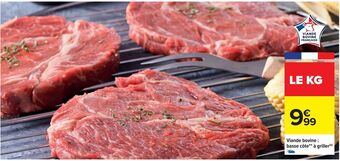 Carrefour Viande bovine: basse côte à griller offre