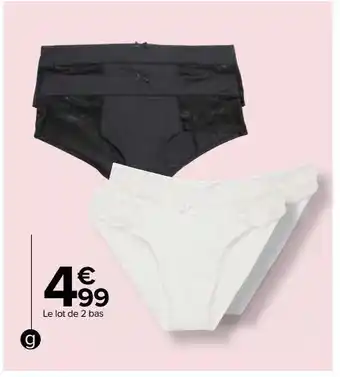 Carrefour Slips or shortys femme offre