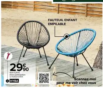 Carrefour Market Fauteuil acapulco enfant offre