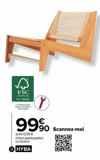 Carrefour Market Fauteuil bas tana offre