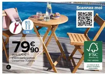 Carrefour Market Ensemble rond acacia offre