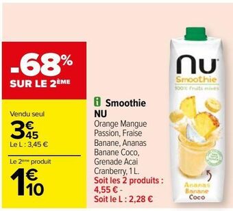 Carrefour Smoothie nu offre