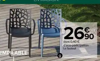 Carrefour Market Fauteuil matrix offre