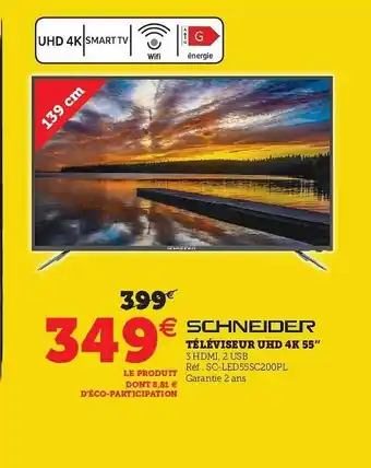 Hyper U Téléviseur Uhd 4k 55 offre