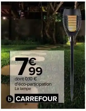 Lampe solaire torche carrefour