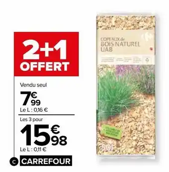 Carrefour Market Copeaux de bois naturel carrefour offre