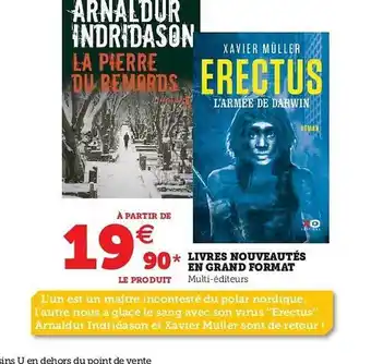 Hyper U Livres Nouveautés En Grand Format offre