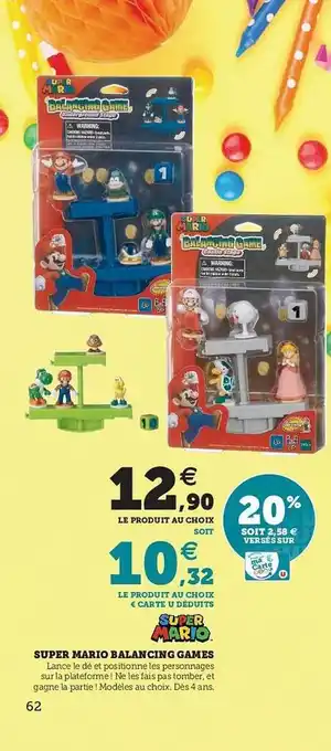 Hyper U Super Mario Balancing Games offre