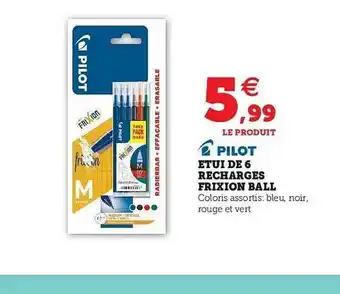 étui De 6 Recharges Frixion Ball