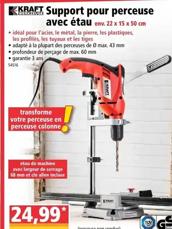 Support pour perceuse avec étau