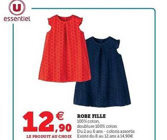 Hyper U Robe Fille offre
