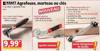 Norma Agrafeuse, marteau ou clés offre