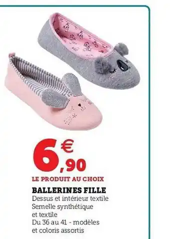 Hyper U Ballerines Fille offre