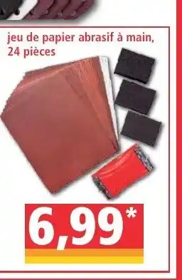 Norma Jeu de papier abrasif à main offre