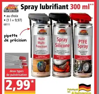 Norma Spray lubrifiant offre