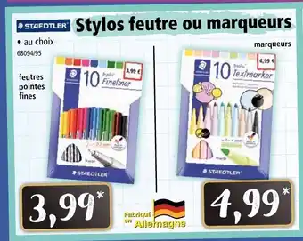 Norma Stylos feutre ou marqueurs offre
