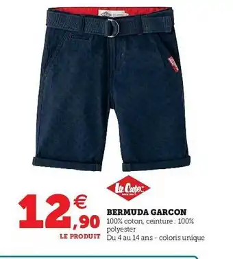 Hyper U Bermuda Garçon Lee Cooper offre