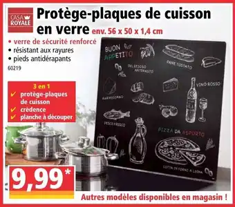 Norma Protège-plaques de cuisson en verre offre