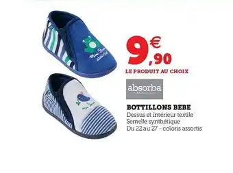 Hyper U Bottillons Bébé Absorba offre