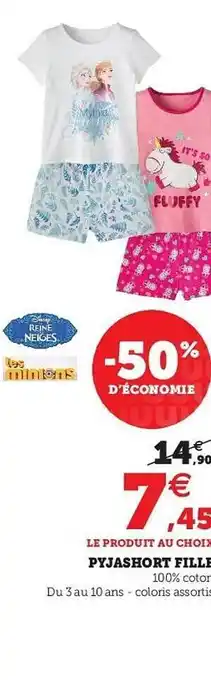 Hyper U Pyjashort Fille offre