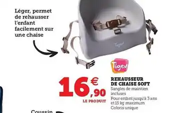 Hyper U Rehausseur De Chaise Soft Tigex offre