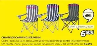 JYSK Chaise De Camping Jessheim offre