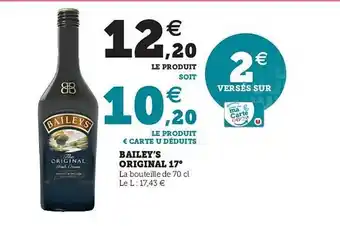 Hyper U Blailey's Original 17° offre