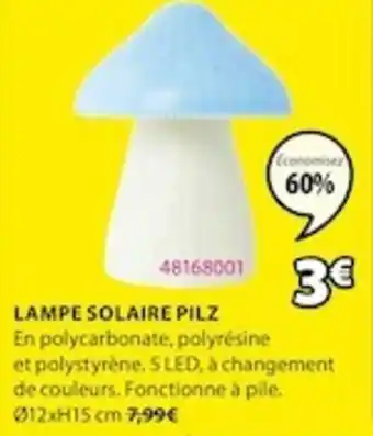 JYSK Lampe Solaire Pilz offre