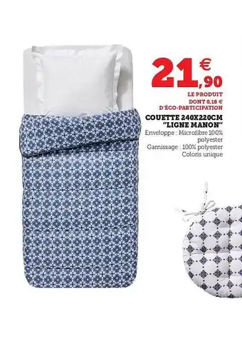 Hyper U Couette 240 X 220 Cm offre