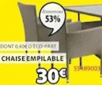 JYSK Chaise Empilable offre