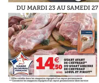 Quart Avant De Chevreau Ou Quart Arrière De Chevreau Loeul Et Piriot