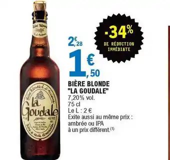 E.Leclerc Bière Blonde offre