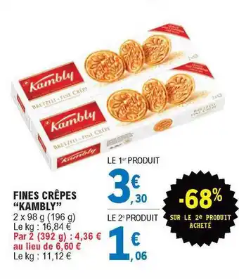 E.Leclerc Fines Crêpes offre
