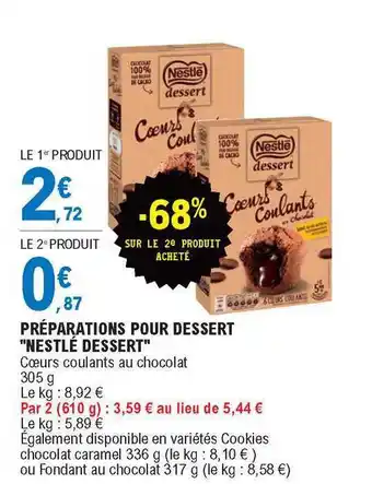 E.Leclerc Préparations Pour Dessert offre