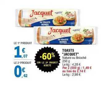 E.Leclerc Toasts offre