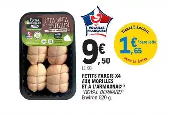 E.Leclerc Petits Farcis X4 Aux Morilles Et à L'armagnac offre