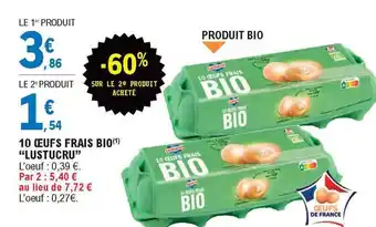 E.Leclerc 10 Oeufs Frais Bio offre