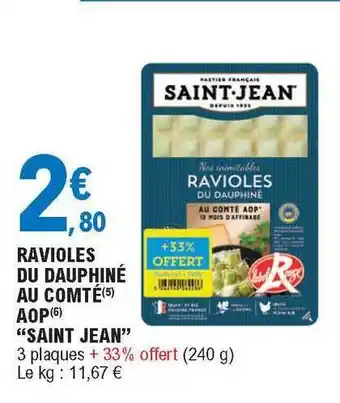 E.Leclerc Ravioles Du Dauphiné Au Comté Aop offre