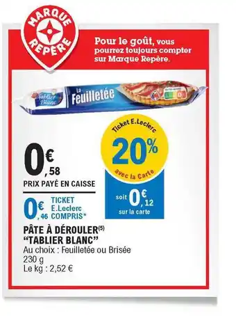 E.Leclerc Pâte à Dérouler offre