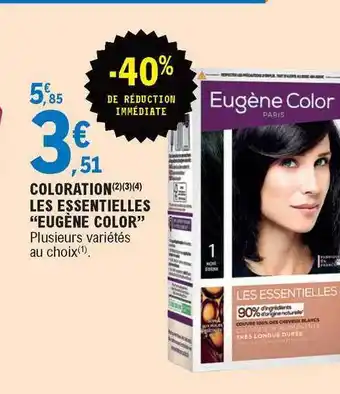 E.Leclerc Coloration Les Essentielles offre