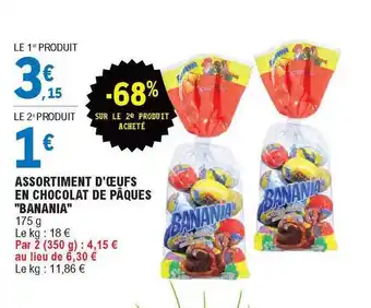 E.Leclerc Assortiment D'oeufs En Chocolat De Pâques offre