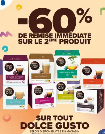Carrefour Sur Tout Dolce Gusto offre