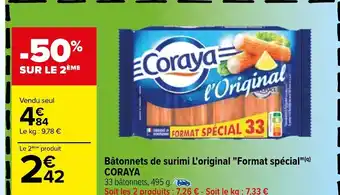 Carrefour Batonnets De Surimi l'Original "Format Spècial" Coraya offre